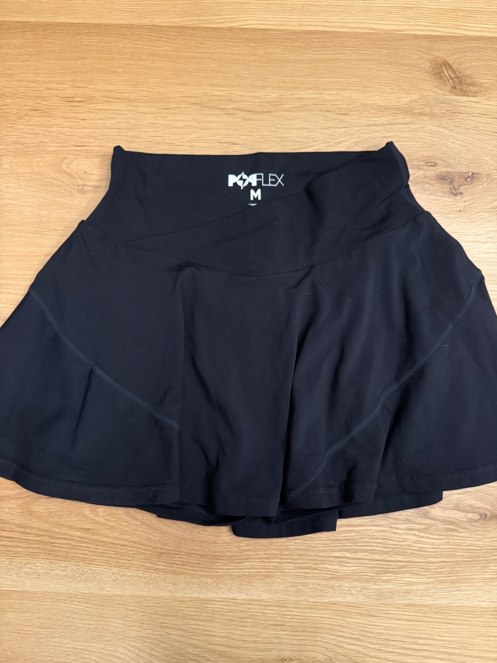 POPFLEX Black Women's Athletic Skort